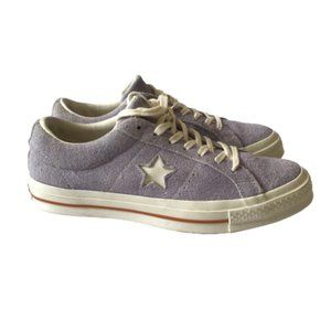 Converse One Star Sneakers 10 8 Purple White Shoes